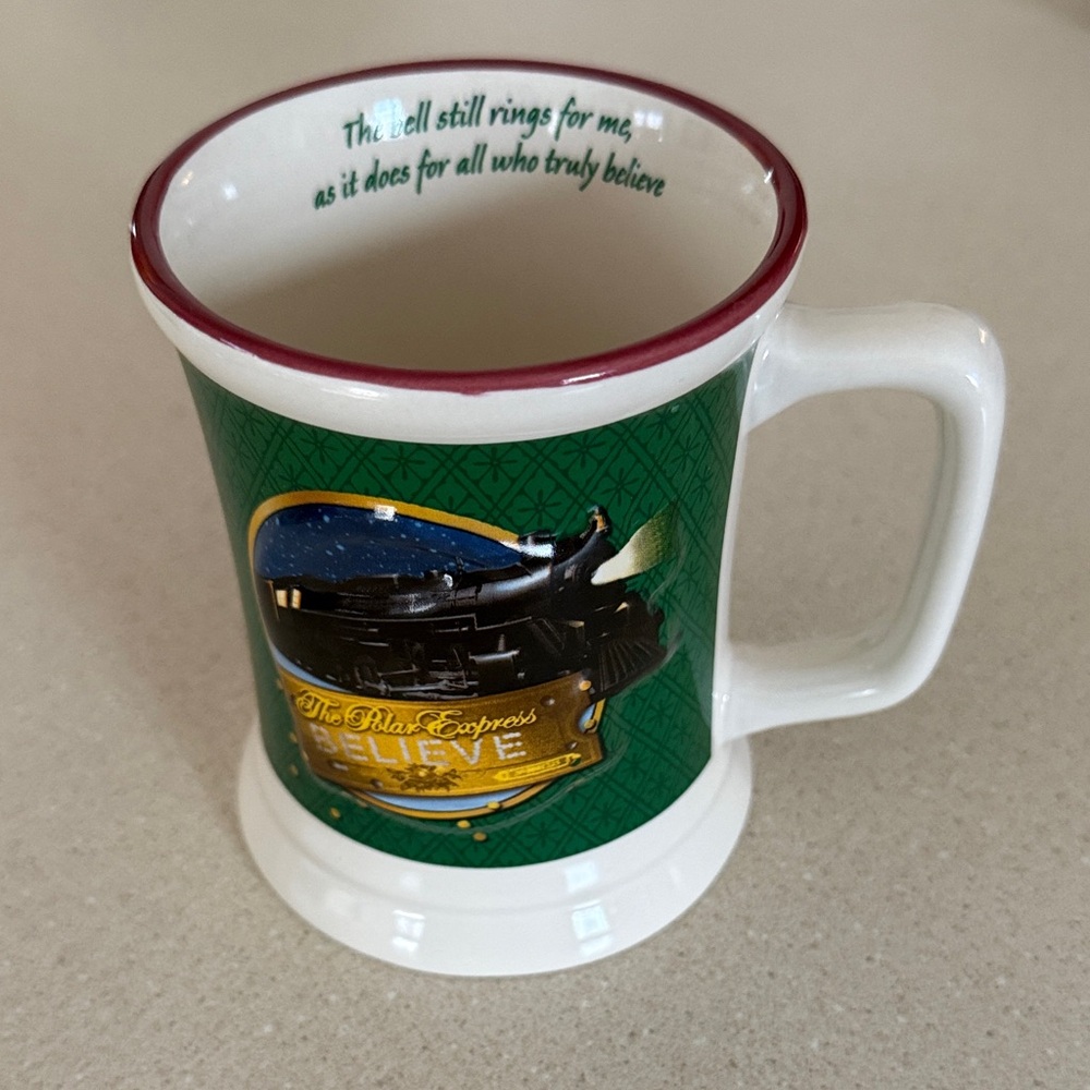 Polar Express Believe 3D Mug - Green and White